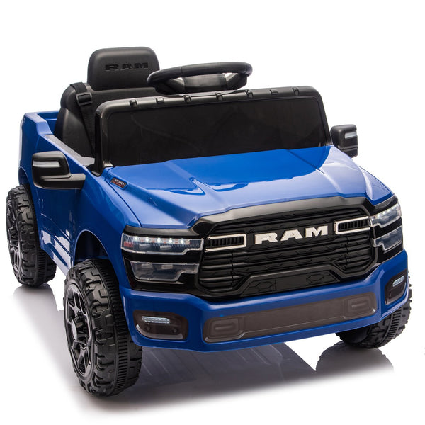 English Elm Licensed Dodge Ram 3500 Kids Electric Ride on Truck with Remote Suspension Bluetooth W1578P346249