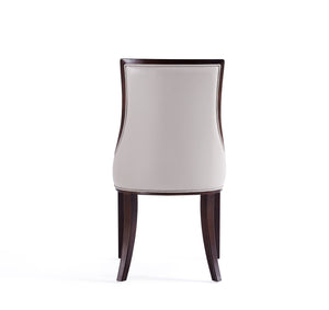 English Elm Grand Upholstered Dining Chairs In Light Gray - Set Of 2, Luxe Comfort & Solid Wood Design B365P397813