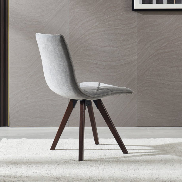 English Elm Dining Chairs Set of 2 Scandinavian Oak Leg Upholstered Seats for Modern Interiors W5630P456175