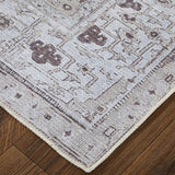 Feizy Rugs Percy Area Rug - Transitional Medallion Design In Durable Polyester & Cotton For Timeless Elegance Tan,Ivory,Gray Polyester,Cotton,Viscose Prc39pafbgeivyg22