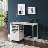 OSP Home Furnishings Contempo 42" Desk White Oak