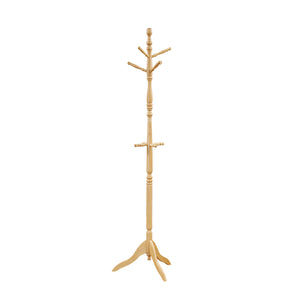 English Elm Natural Solid Wood Coat Rack 10-Hook 3-Tier Standing Hanger for Entryway Mudroom Scandinavian Style Natural 25 L x 6.25 W x 4.25 H B011P361928