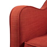 Madison Park Brianne Transitional Wide Seat Swivel Arm Chair MP103-1144 Orange