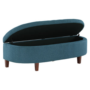 OSP Home Furnishings Jaycee Storage Bench Blue