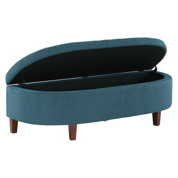 OSP Home Furnishings Jaycee Storage Bench Blue
