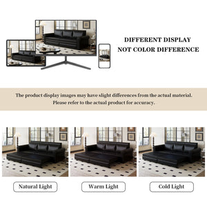 English Elm Chesterfield Sofa: 3-In-1 Faux Leather Convertible Sleeper Bed With Nailhead Trim, Perfect For Any Room W1885S00094