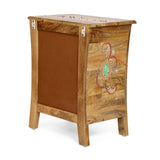 Christopher Knight Home® - Noble House - Fullen Handcrafted Boho 2 Drawer Mango Wood Nightstand