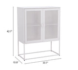 Lazaro Cabinet White 109748 Zuo Modern