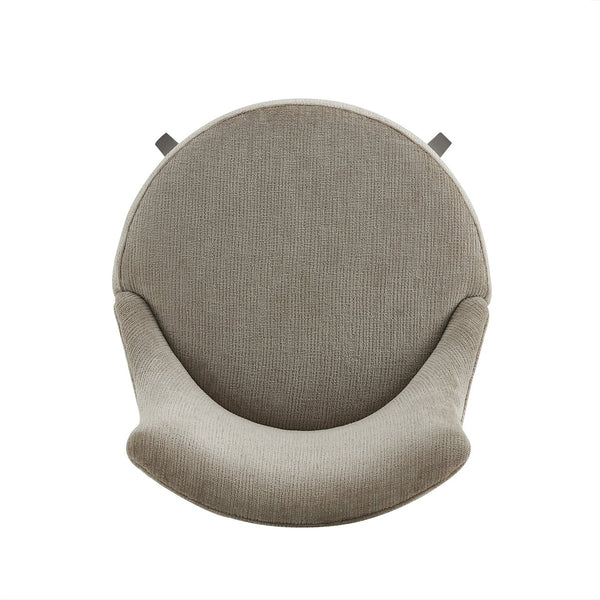 English Elm Lucia Taupe Chenille Barstool - Luxurious Comfort With Beech Wood Legs & Gold Accents For Your Space B365P398053