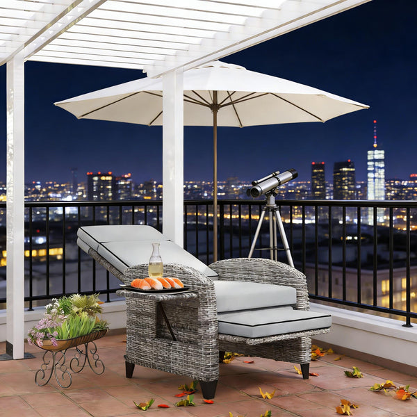 English Elm Garden Steel Frame Outdoor Glider Chair with Breathable Mesh for Porch or Patio T3971P444428