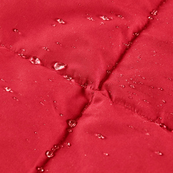 JLA Home True North by Sleep Philosophy - Wearable Oversized Goose Down Throw Jacket with Water-Repellent Shell, Packable Warmth & Button Closure Red TN50-0484