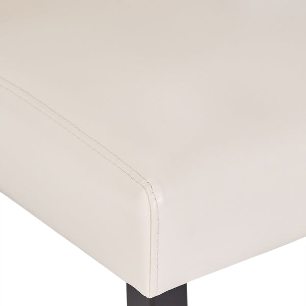 English Elm Hanford Upholstered Dining Chair Set of 2 with T-stitch Back and Tapered Legs N767P360603I