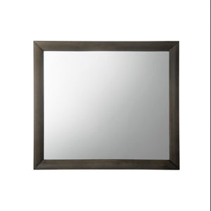 English Elm Ireland Classic Square Wall Mirror with Durable Wood-Composite Frame for Timeless Modern Style Gray 43 L x 40 W x 4 H B2726P257381
