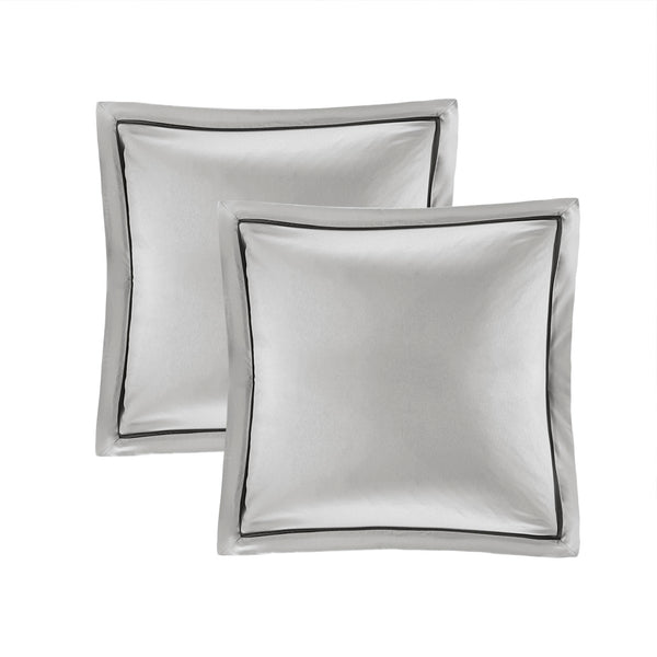 JLA Home Madison Park Essentials - 24 Madison Park Essentials Joella 24-Piece Room Bag Set with Tufted Comforter, Embroidered Pillows, Window Panels 90 L x 90 W x 1.5H MPE10-765