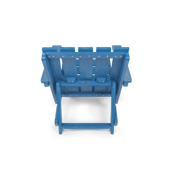 English Elm Shoreline Recycled Hdpe Folding Adirondack Chair Fully Assembled Modern Patio Seating Blue B2745P409684