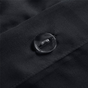 JLA Home Intelligent Design - Clip Clip Jacquard Duvet Cover Set with Pompom Texture, OEKO‑TEX, Antimicrobial, Easy Care Elegance Black ID12-2373