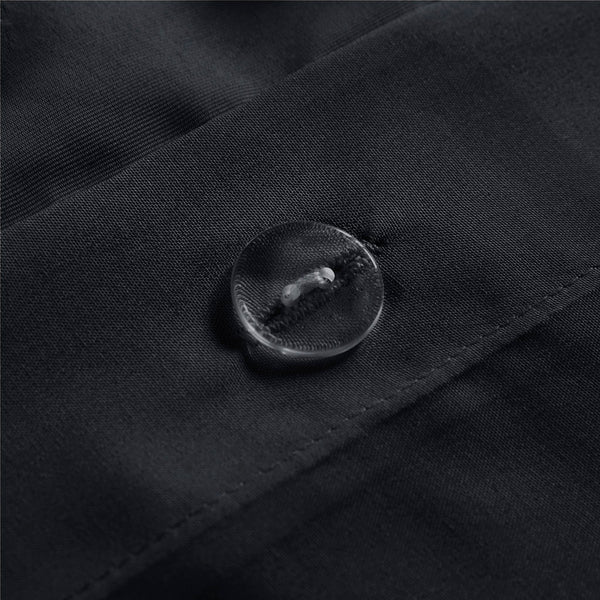 JLA Home Intelligent Design - Clip Jacquard Pompom Duvet Cover Set with Button Closure, OEKO-TEX, Antimicrobial Finish for Cozy, Durable Sleep (Twin/Twin XL) Black ID12-2372