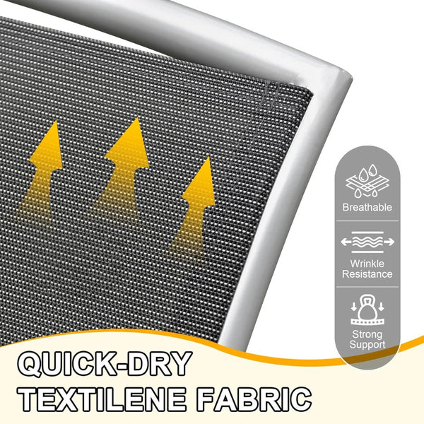 English Elm Patio Folding Chairs Set Of 2 – Lightweight, Adjustable Reclining Outdoor Chairs For Garden & Beach W1859P210825-GIGA