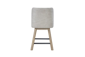 English Elm Counter Height Swivel Barstools Set of 2 Knotty Oak Wood Kitchen Island Seating B2699P454948