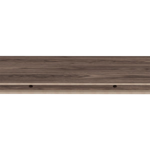 English Elm Floating Shelf Dallas Set of 2 Dark Walnut 32" Engineered Wood Floating Shelves Modern Wall Storage B092P238751
