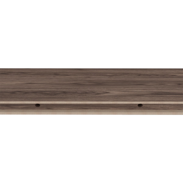 English Elm Floating Shelf Dallas Set of 2 Dark Walnut 32" Engineered Wood Floating Shelves Modern Wall Storage B092P238751