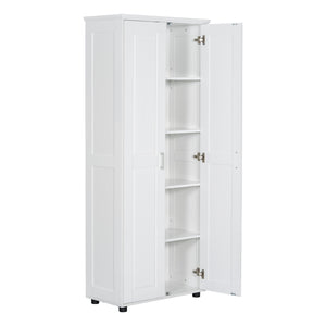 English Elm Storage Compact Two-Door Cabinet with Adjustable Shelf, Anti-Tip Safety, MDF Durability for Home Organizing White WF323346AAK