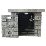 Christopher Knight Home® - Noble House - Angeles Outdoor Grey Square Fire Pit - 40,000 Btu