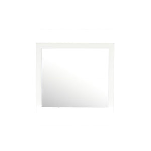 English Elm Marilla G1525-M Mirror with High-Quality Low-Distortion Glass for Sleek Modern Dresser Mounting Options White 40 L x 36 W x 2 H B078108051