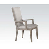 English Elm Grey and Grey Oak Padded Arm Chair (Set Of 2)