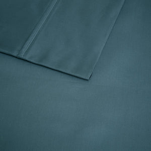 English Elm 4-piece King Sateen Cotton Blend Sheet Set with Cooling Moisture Wicking Technology B035P437452