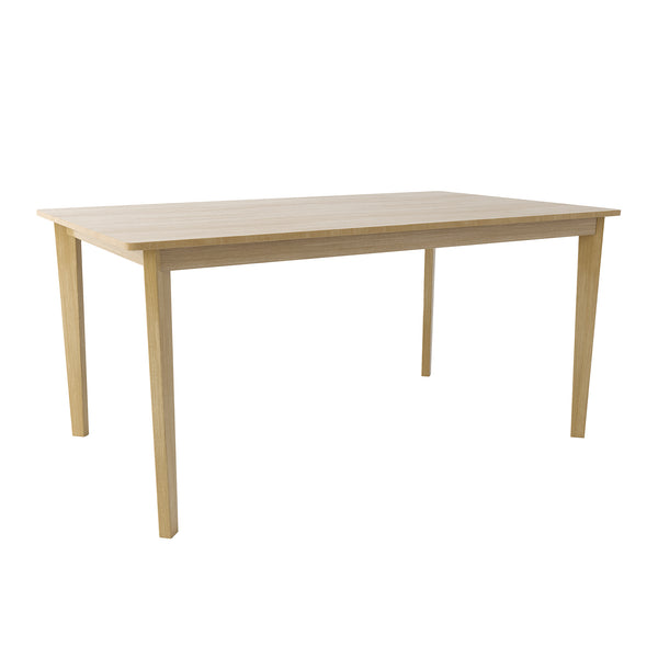 English Elm Rectangular Scandinavian dining table modern multifunctional office desk sleek minimalist design for home Natural Wood W395P316335