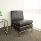 OSP Home Furnishings Wall Street Armless Chair Espresso