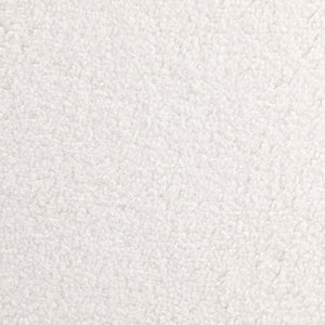 English Elm Joshua Ivory Velvet Upholstered Accent Bench with Ivory Bouclé Fabric, Curved Modern Silhouette, Foam Pad, Adjustable Legs B062P299847