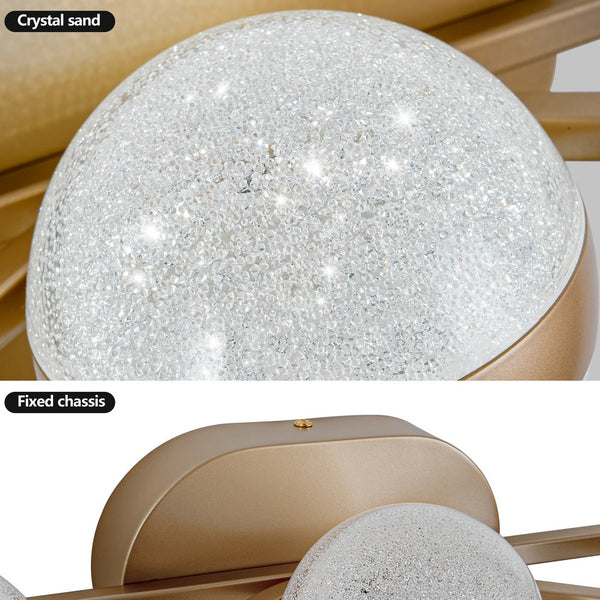 English Elm Bathroom Vanity Light, Elegant 3-Bulb Led Fixture With Crystal Sand Shades In Champagne Gold Finish W2312P374866