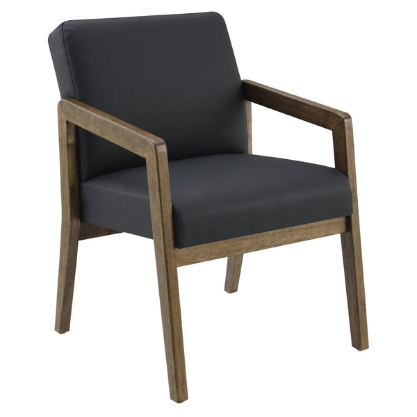 OSP Home Furnishings Wood Frame Guest Chair with Memory Foam Seat and Lumbar Support for Office Reception WD581-U6