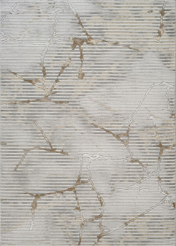 English Elm Geometrix Gray 5'3" X 7'3" Area Rug - Soft, Durable, Modern Geometric Design For High-Traffic Spaces B186P316820