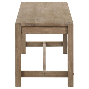 English Elm Malvika Rustic Washed Brown Wood Trestle Dining Bench, Backless Farmhouse Seat, Sturdy 47.25" Wood B062P299793