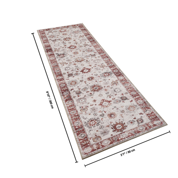 English Elm Oxford Traditional Runner Rug Polyester Pile Stain Resistant Entryway Accent B186P428911