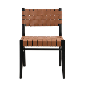 English Elm Christopher Knight Home® - 5PCS Modern Industrial Dining Set with PU Leather Chairs & Rubberwood Frame, Metal Hairpin Table Design Ash Brown,Brown 74688.00BRN_N771P205332A