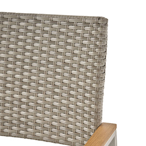 English Elm Christopher Knight Home® - Glasgow Grey Rattan Dining Chair – Stylish, Weather-Ready Comfort For Outdoor Spaces & Gatherings 62759.00PEMGRY