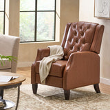 Christopher Knight Home® Noble House Faux Leather Manual Standard Recliner Light Brown