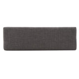 Homelegance By Top-Line Harmonn Upholstered Espresso Finish Bench Brown Linen