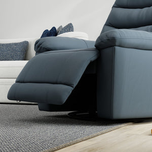 English Elm Global Home Swivel Glider Recliner In Oslo Sapphire - Plush Comfort, Durable Design For Every Space B339P333950