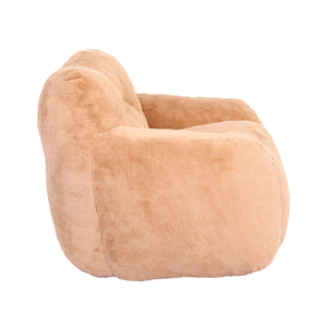 English Elm Bean Bag Chair - Luxe Faux Fur Sofa With Armrests, High-Density Foam For Comfy Relaxation Anywhere! W2200P313803