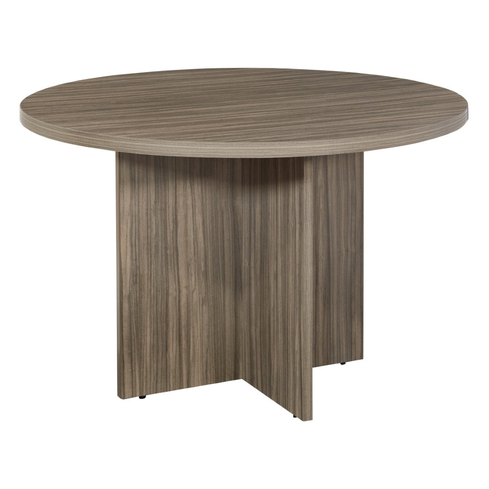 OSP Home Furnishings Napa Round Dining Table Seats Four with Pedestal Base for Kitchen or Breakfast Nook NAP-27-URB