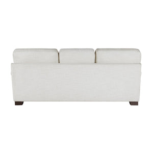 English Elm Modern Elegance Comfort Sofa Set - 3-Piece Cream Chenille Living Room Furniture With Pillows B011S01508