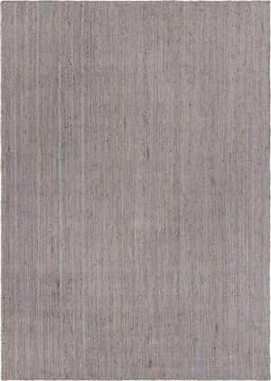 Unique Loom Braided Jute Dhaka Hand Woven Solid Rug Gray,  10' 0" x 14' 1"