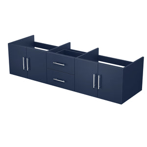 English Elm Navy Double Bath Vanity 72" W x 22" D – Solid Wood Frame, Soft-Close Drawers, Ample Storage, Fully Assembled B2731P258514