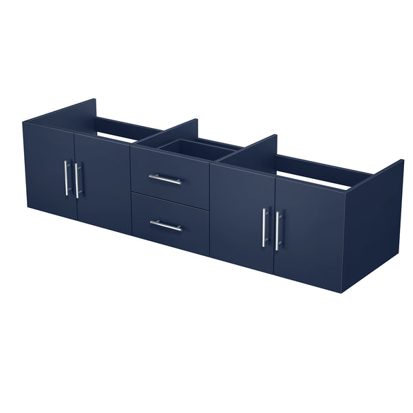 English Elm Navy Double Bath Vanity 72" W x 22" D – Solid Wood Frame, Soft-Close Drawers, Ample Storage, Fully Assembled B2731P258514