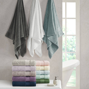 JLA Home Madison Park Signature - Cotton Plush Turkish 6-Piece Towel Set 600 GSM — Oversized, Highly Absorbent Spa-Quality Towels Crafted Taupe MPS73-317